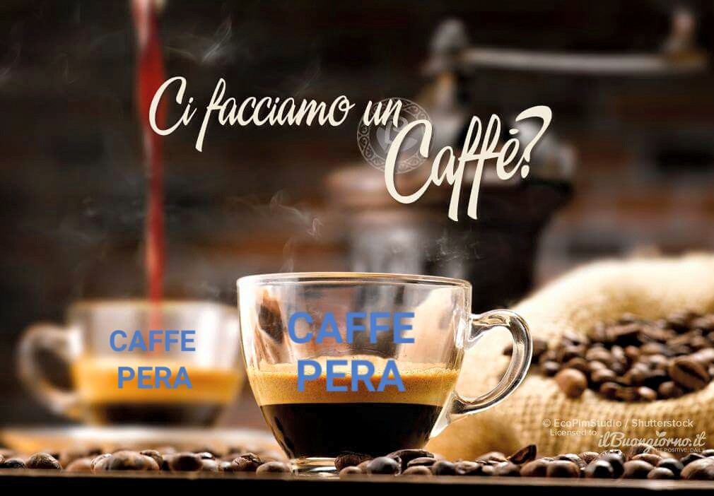 italské espresso Pera caffé